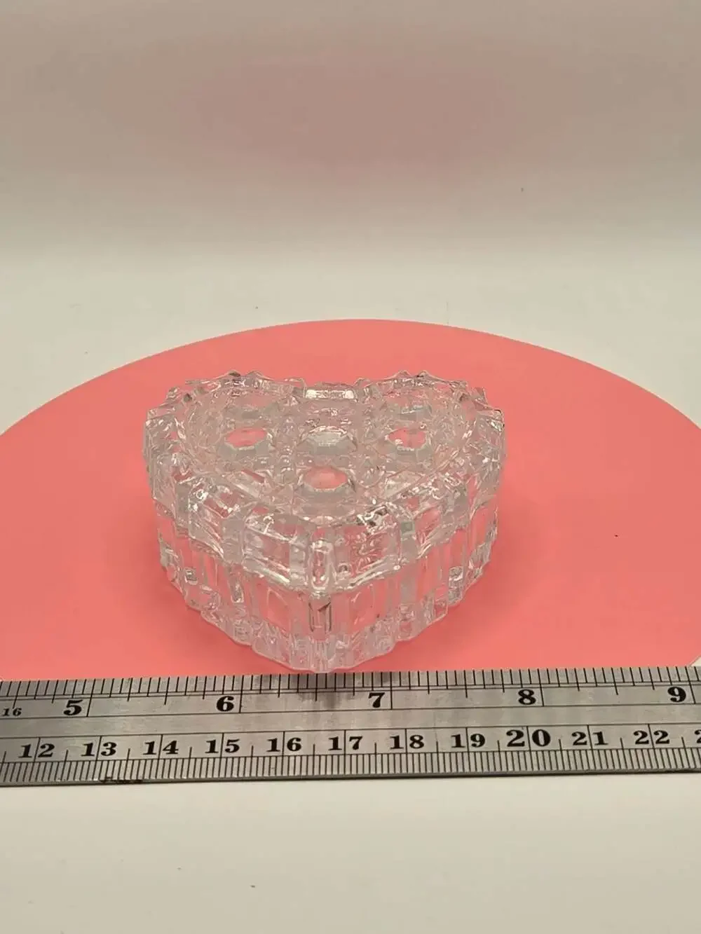 Crystal Heart Shaped Trinket Jewelry Box
